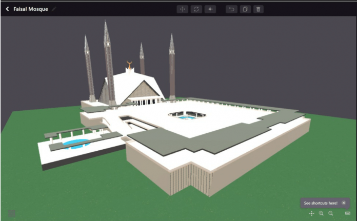 Pakistan's First Complete 3D View of Faisal Masjid Has Been Placed in Decentraland Metaverse